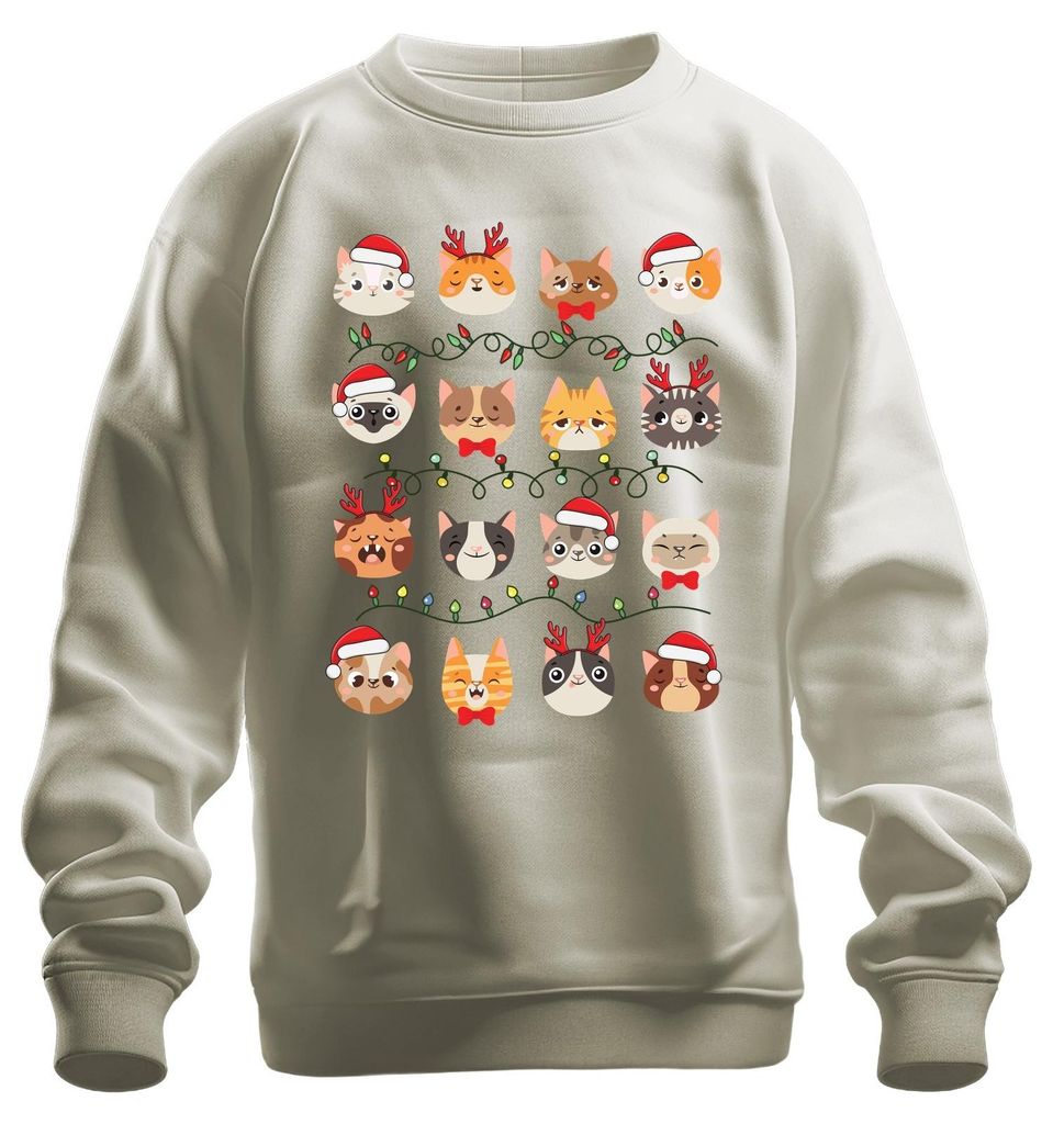 Gatti - Festa di Natale - Regalo di Natale Felpa Pullover Immagine del prodotto 