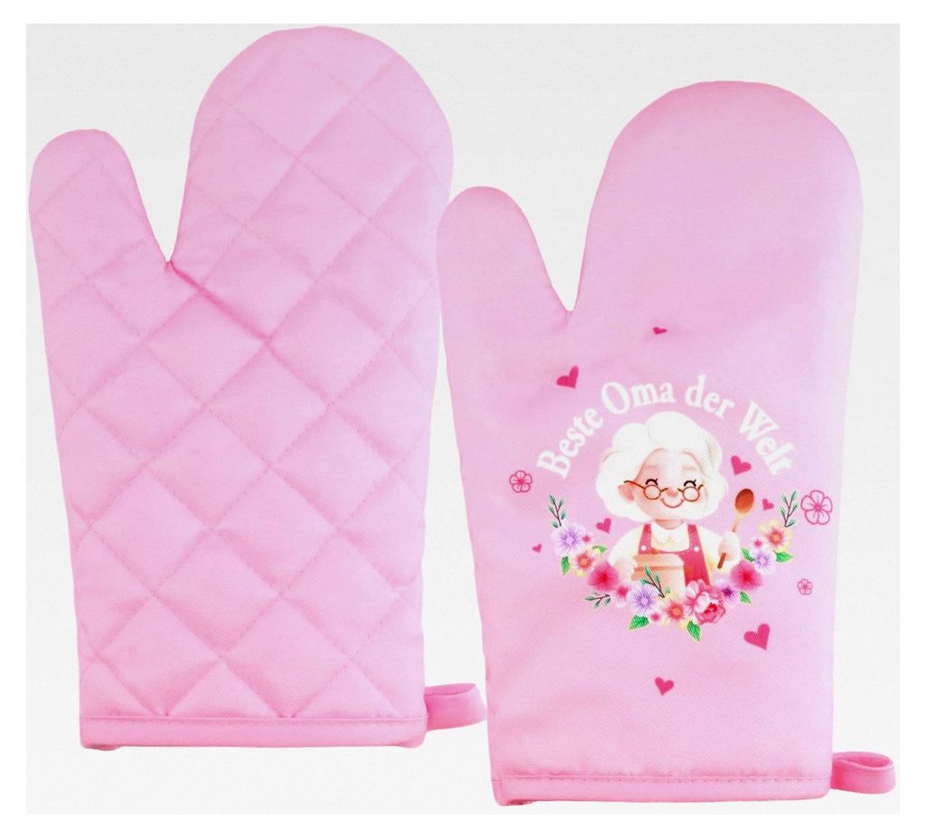 Geschenk für Oma, 1 Paar Ofenhandschuhe für Oma, Topfhandschuhe Küchenhandschuhe Backofenhandschuhe, Geschenke für verschiedene Anlässe