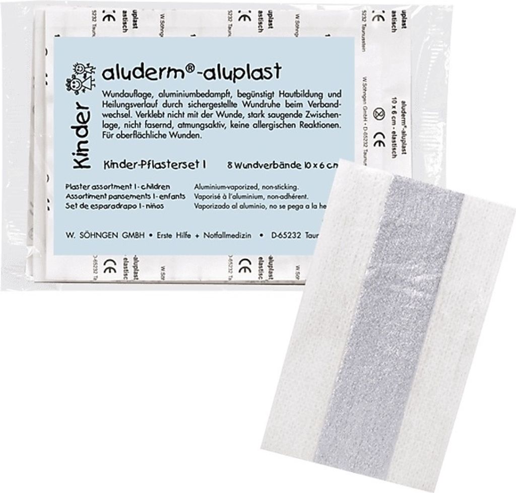 Aluderm aluplast elastisch Kinder Pflasterset 10x6cm (8 Produktbild 