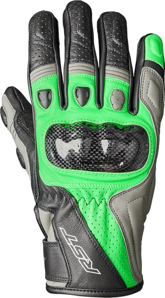 Gants RST Stunt 3 Vert Fluo : Fini les Mains Lourdes avec ces Gants Légers