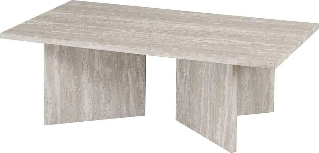 Table basse salon Litar 125x65cm, idéale pour recevoir avec élégance