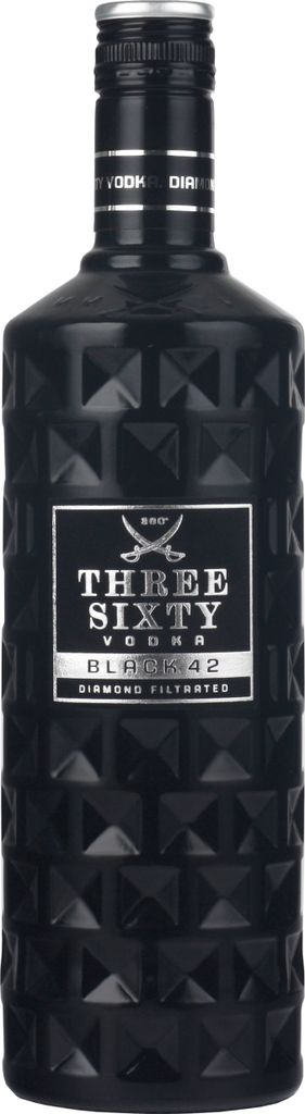 Tre Sessanta Vodka Nera 42% Vol. (0,7 l) Immagine del prodotto 