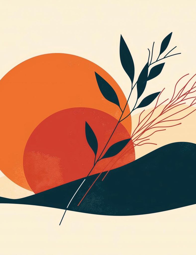 Plakat 50x65cm Dämmerung in der Stille