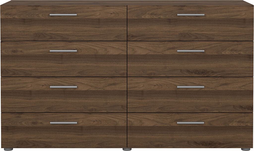 Pepe Kommode 8 Schubladen Nussbaum-Nachbildung.