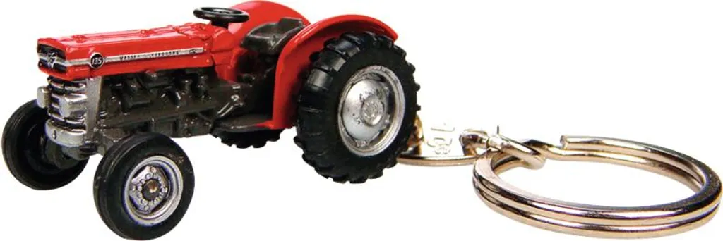 Porte-clés Massey Ferguson MF135 métallique robuste anti-perte