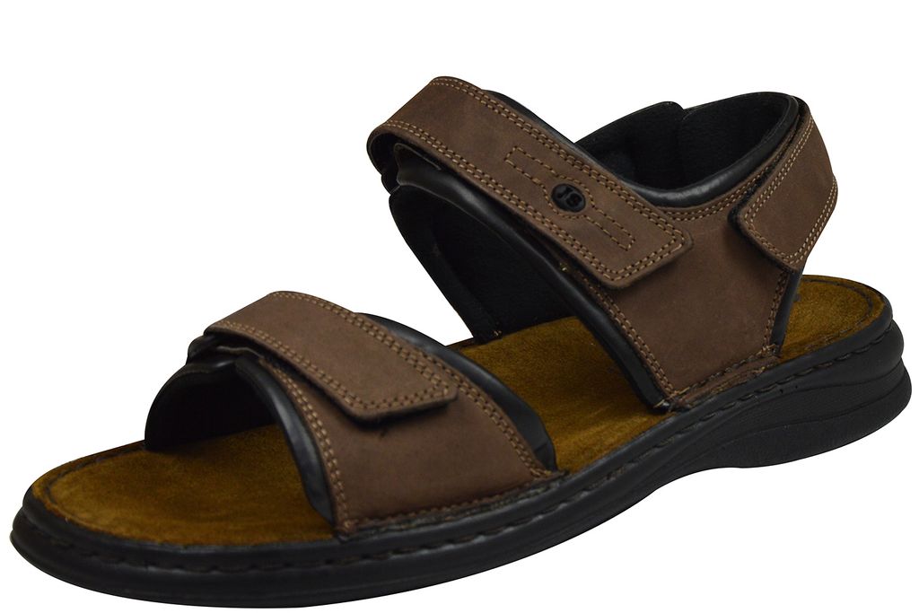 Josef Seibel Rafe Herren Sandalen braun ( brasil/ schwarz ): 46 EU