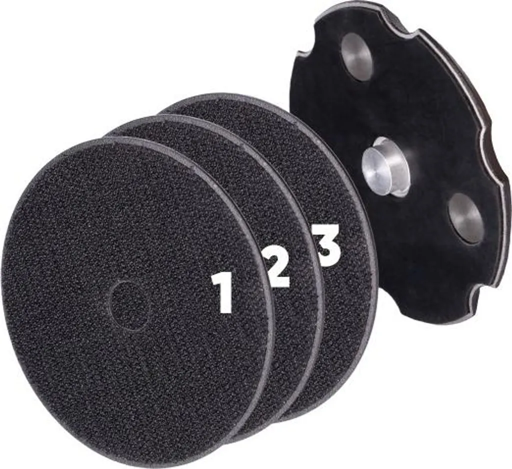 Support aluminium M14 anti-vibration 100mm pour meuleuse de précision