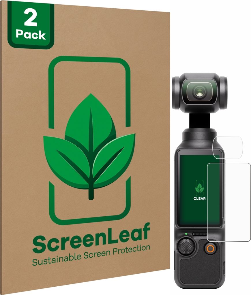 2x ScreenLeaf Schutzfolie für DJI Osmo Pocket 3 (Display + Produktbild 