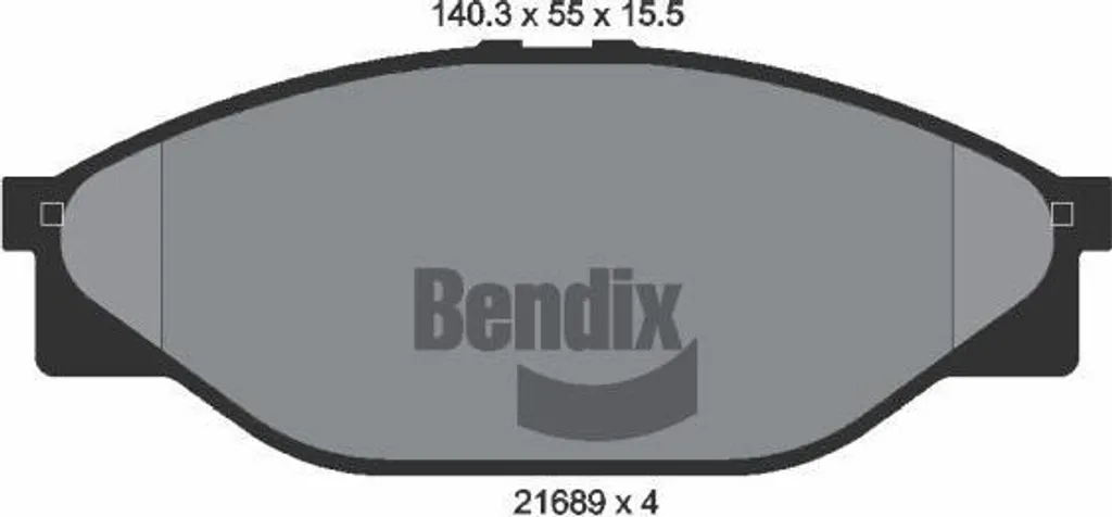 Plaquettes de Frein Bendix BPD1833 pour Hiace et Hilux - OE AY040TY013