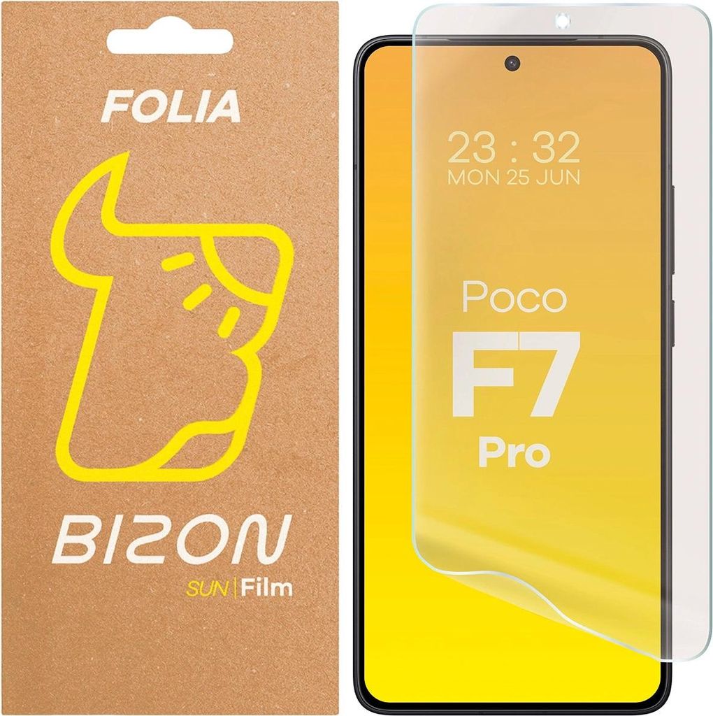 Matte Folie für Xiaomi POCO F7 Pro, Bizon Glass Film Sun, 1 Stück
