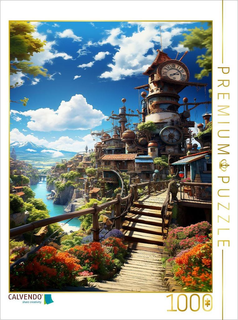 CALVENDO Puzzle Anime Manga Landschaft | 1000 Teile Produktbild 