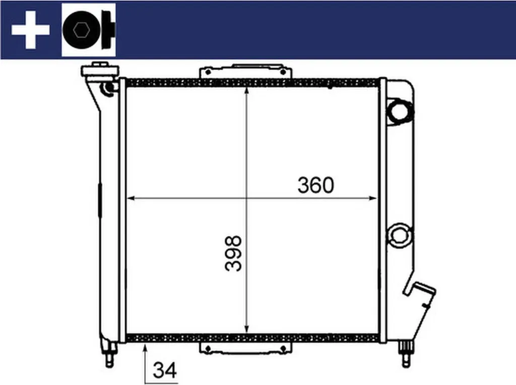 Radiateur moteur MAHLE pour RENAULT SUPER : Refroidissement optimisé - 9