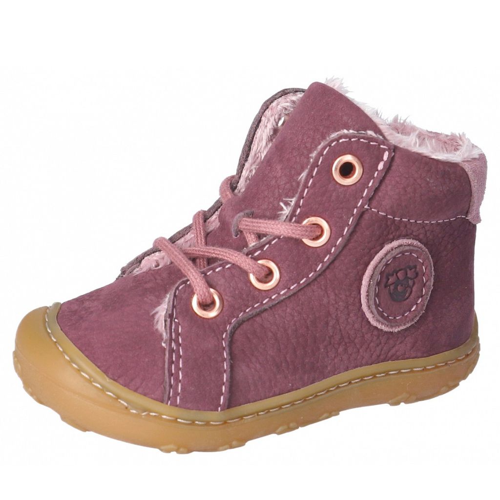 RICOSTA Boots GEORGIE von PEPINO für warme Füße Winterschuhe Schnürer Mädchen pflaume lila Größe 24
