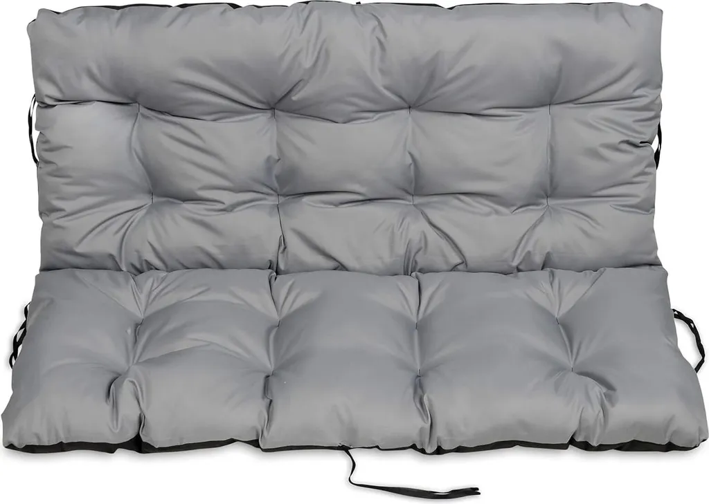 Matelas de Banc de Jardin Gris Anthracite Intérieur et Extérieur Set