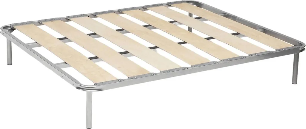 Cadre de Lit 160x190 Alisto - Sommier à Lattes Double de Fabrication Italienne