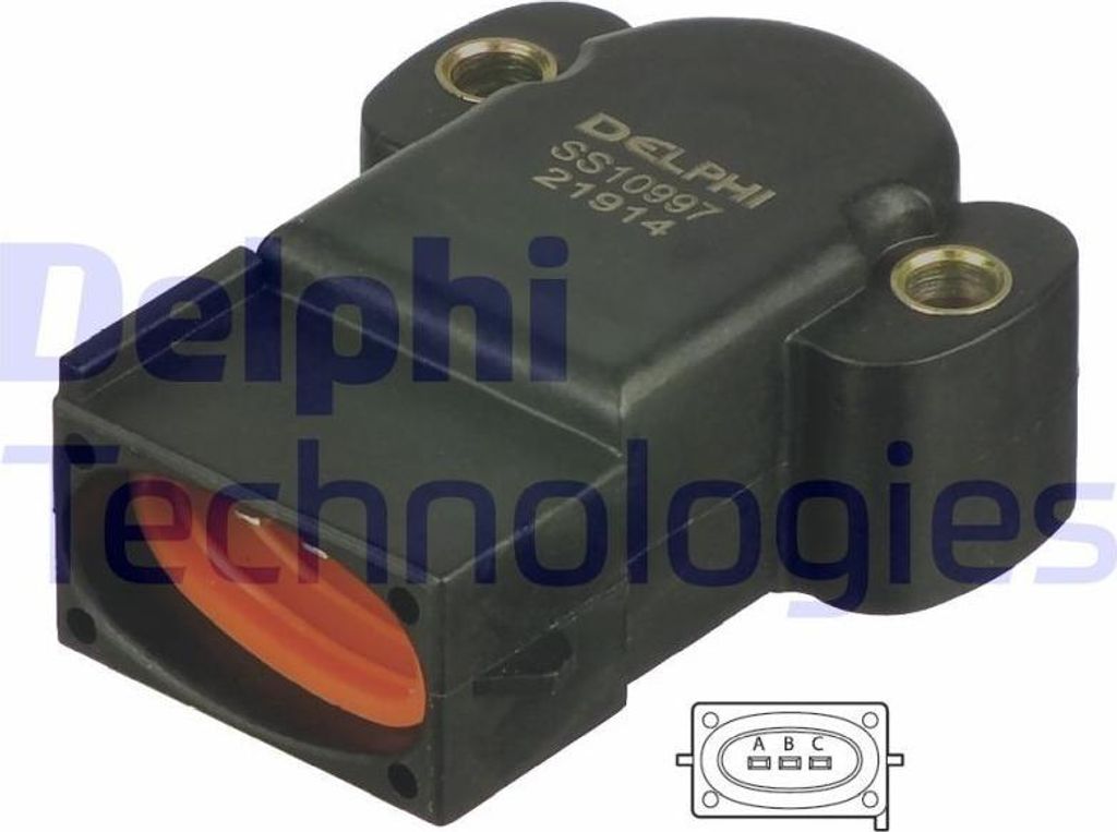 DELPHI SS10997-12B1 Drosselklappenpotentiometer für FORD Fiesta Mk4 Schrägheck (JAS, JBS) KA (RB) Escort VI Cabrio (ALL) Puma Schrägheck Fiesta Mk4