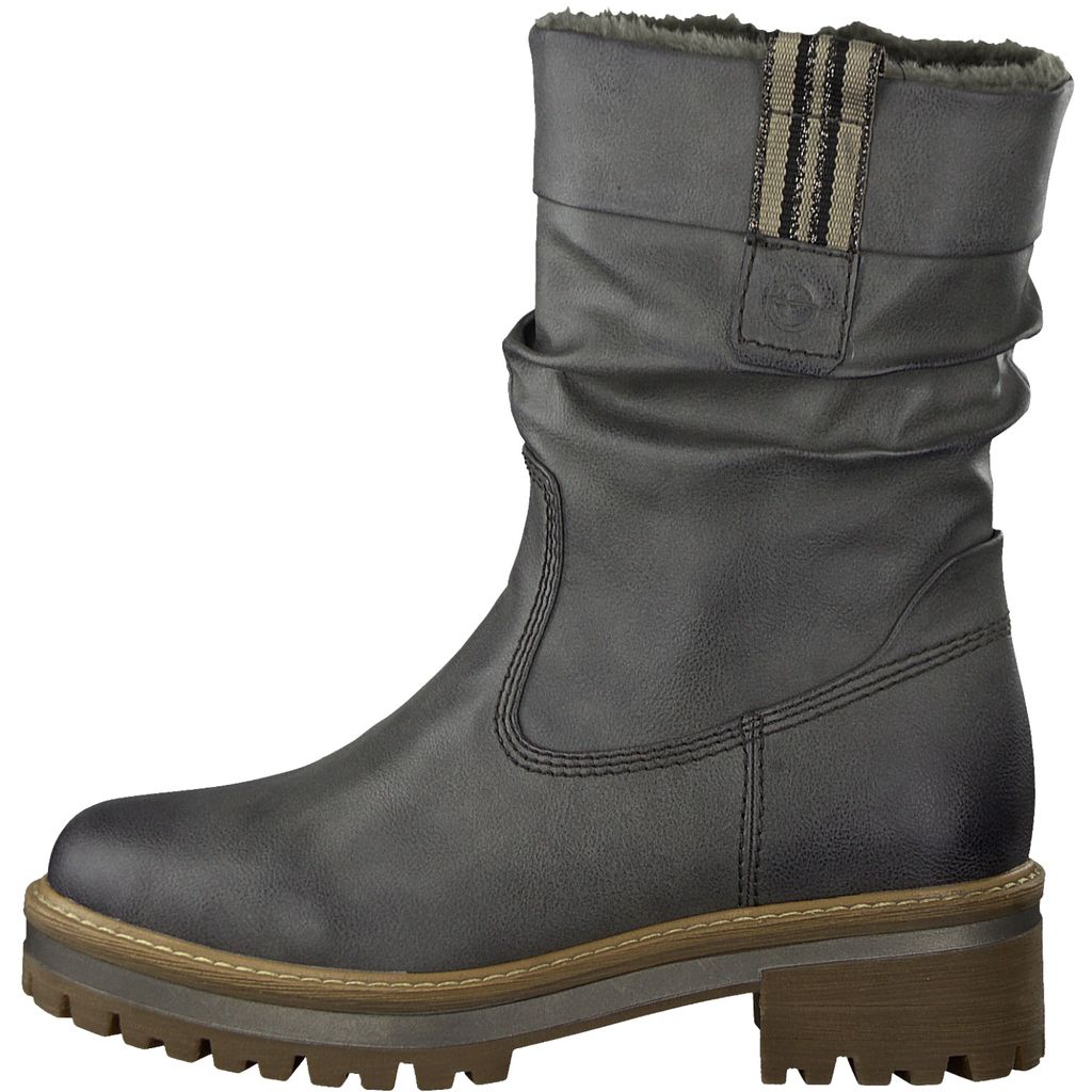 Tamaris Damenschuhe Stiefeletten Stiefelette Grau Freizeit, Schuhgröße:36 EU