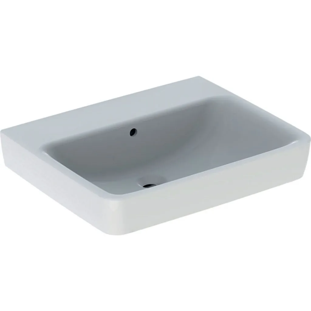 Geberit Renova Plan Lavabo Bagno 60x48 cm 501.638.00.1 con Troppopieno