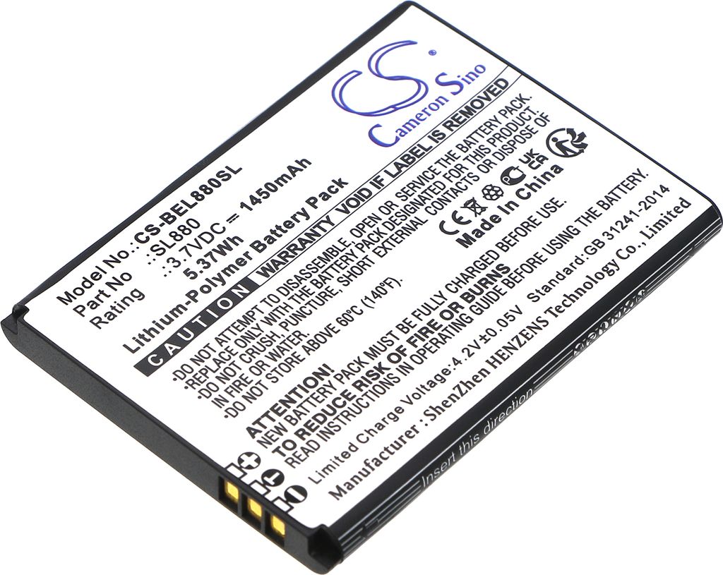 TECHTEK Akku Kompatibel mit [Bea-fon] SL800 4G, SL880 Touch Produktbild 
