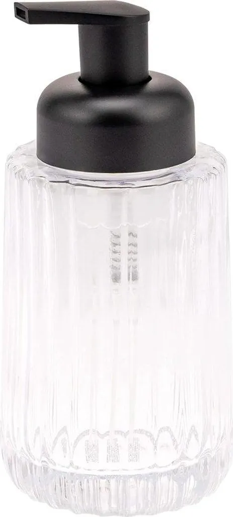 Flacon pompe pour savon liquide transparent idéal pour salle de bain et WC