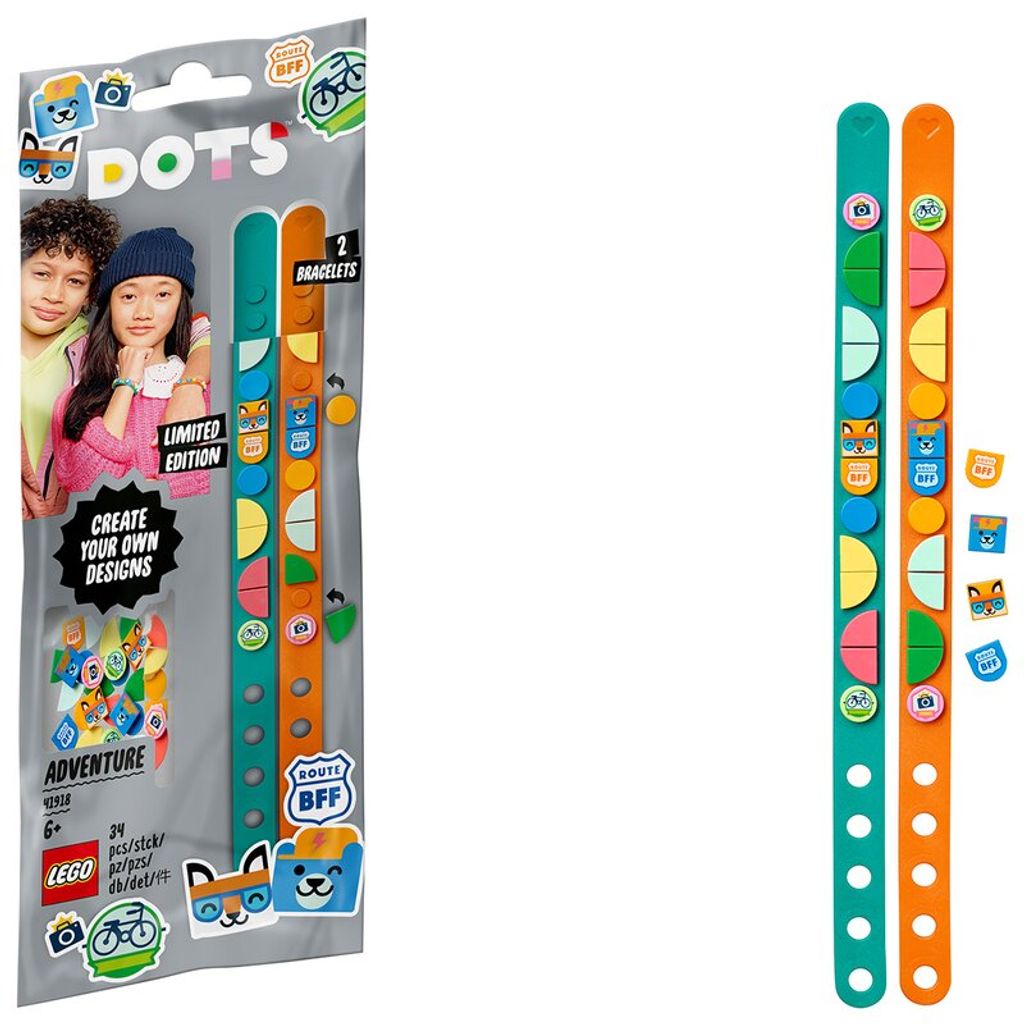 LEGO 41918 DOTS dobrodružné náramky priateľstva, 2 x detský Obrázok produktu 