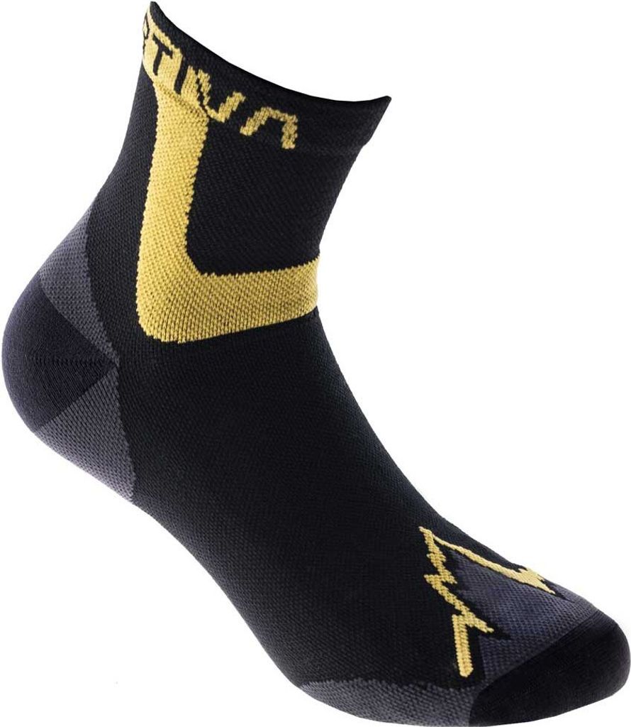 La Sportiva Ultra Running Socks Black/Yellow S Laufsocken
