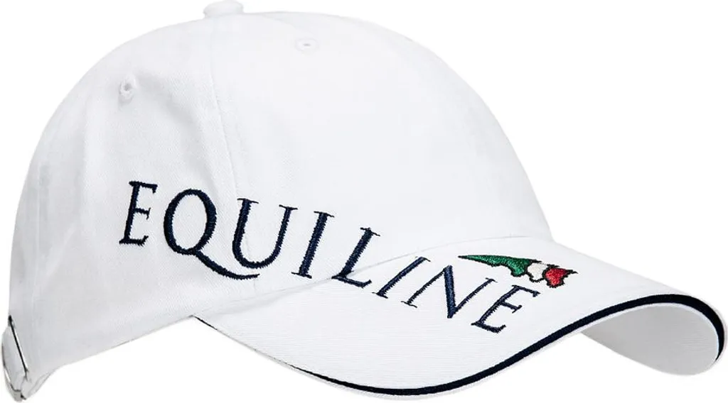 Casquette Equiline unie LOGO en Coton Respirant pour Cavalier et Groom
