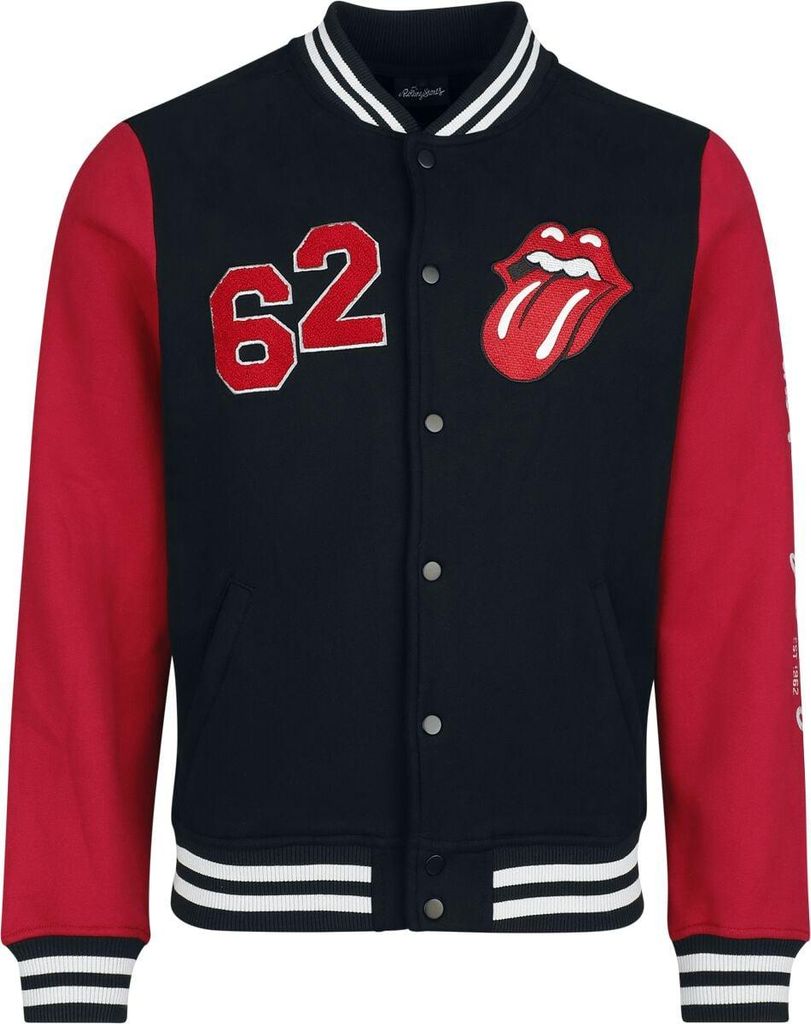 The Rolling Stones Collegejacke Herren Tongue Varsity Jacket multicolor XL