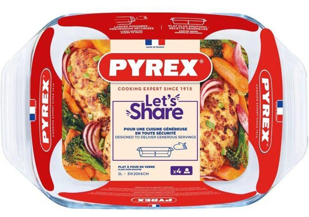 Sklenená Nádoba Na Pečenie Pyrex 2 L, 31X20 Cm Obrázok produktu 