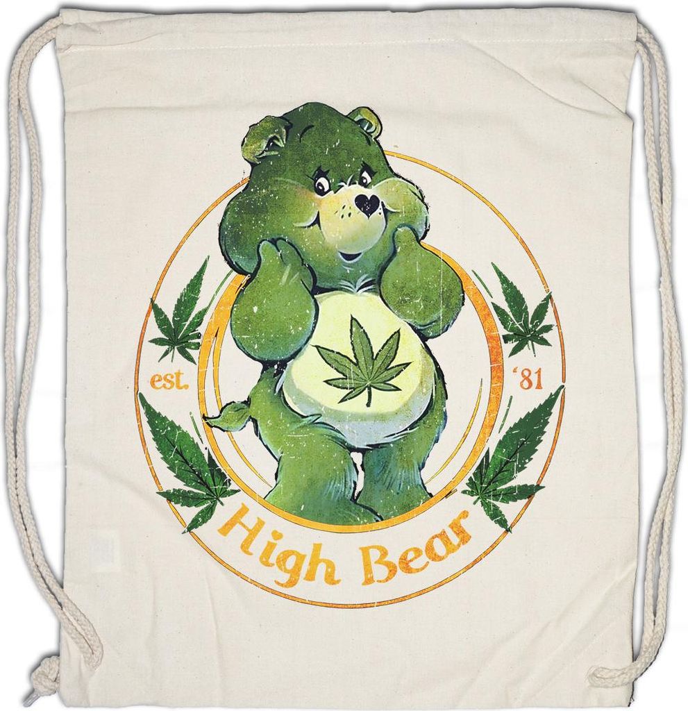 Urban Backwoods High Bear, Turnbeutel, Farbe: Beige