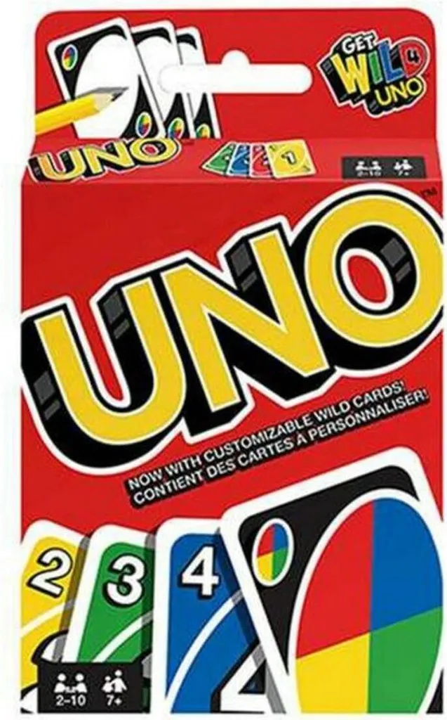 Jeu de cartes Uno Mattel pour éviter l'ennui des enfants en voyage