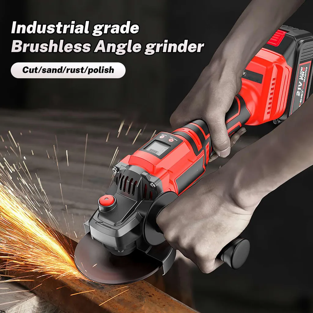 Meuleuse d'angle Brushless à vitesse variable et autonomie doublée - 4