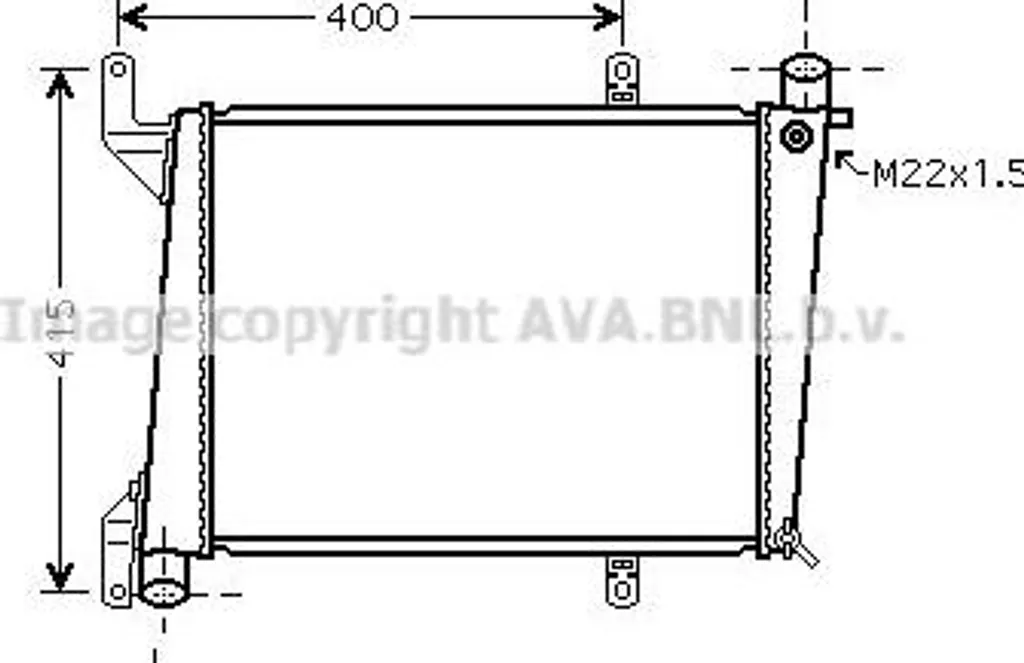 Radiateur Alu Performance AVA VO2127 pour Volvo S40 V40 OE 8601842