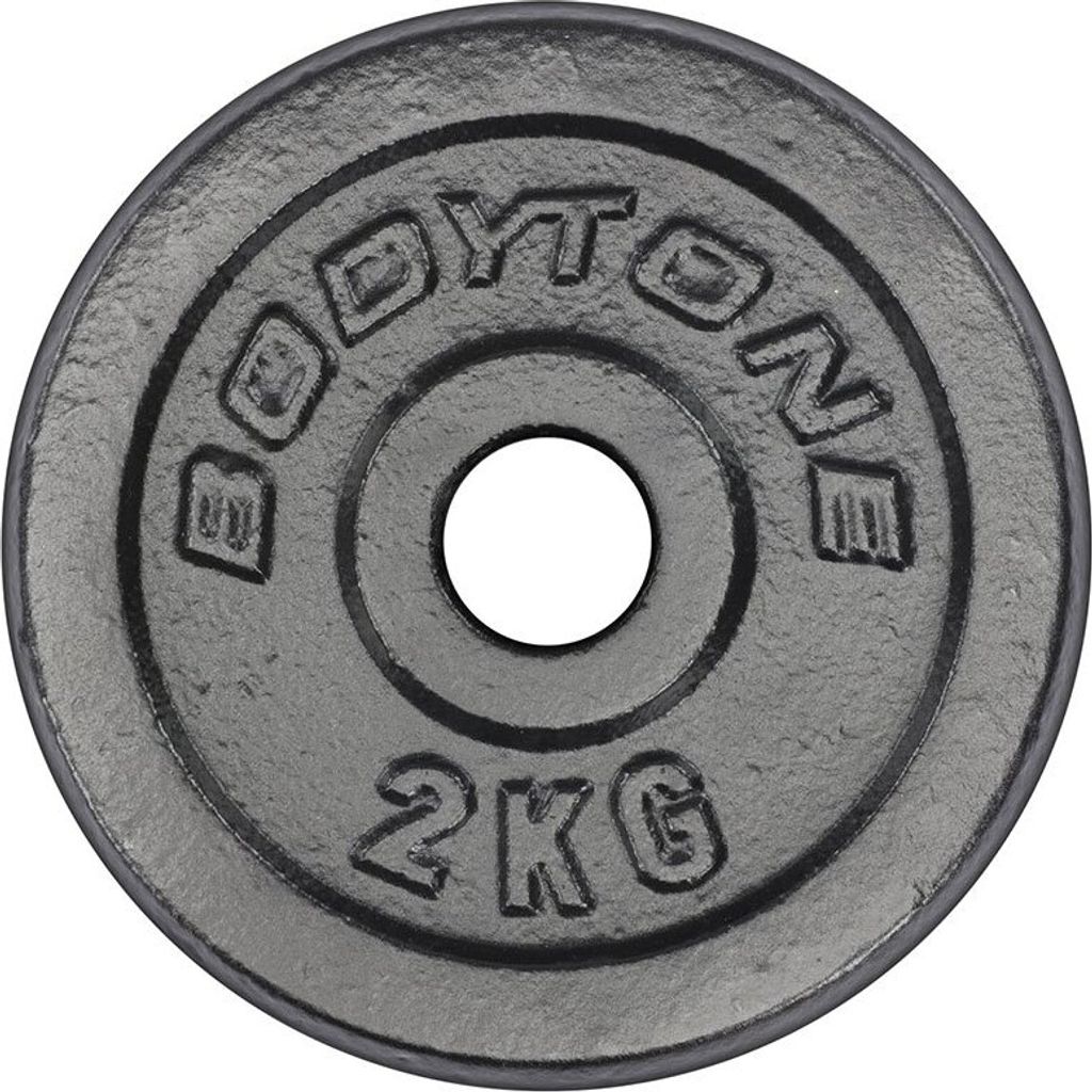 Bodytone Eisen Hantelscheibe 2kg Silber 2kg Silber 2kg