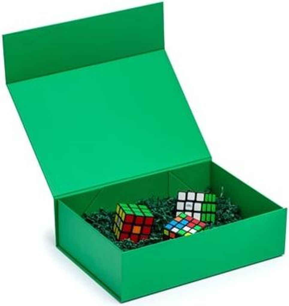 Coffret cadeau magnétique vert foncé 350 x 250 x 100 mm Image du produit 