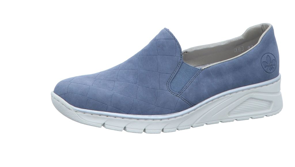Rieker Damen Slipper Stretch Flechtoptik sportlich N3363, Produktbild 
