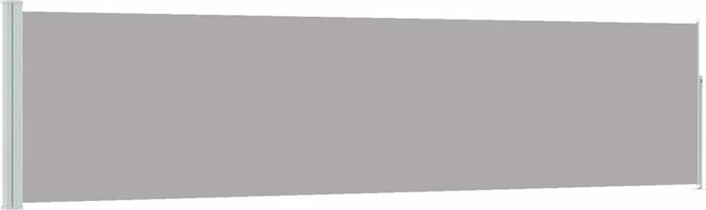 vidaXL Marquise latérale extensible 120×500 cm Gris Image du produit 