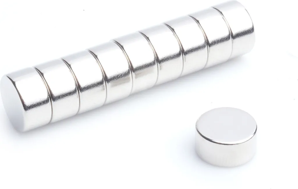 100 Magneti Neodimio 10x5 mm N38 Super Calamite Potenti per Modellismo DIY