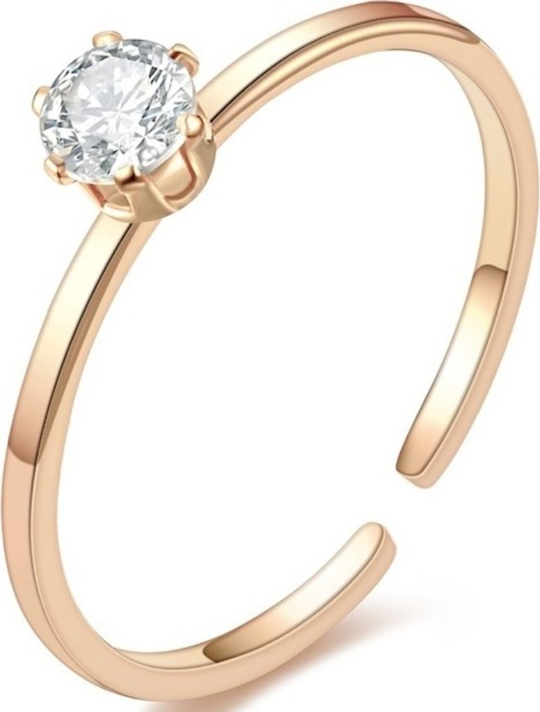 Eleganter Ring Leona in Gold und Rosa für Damen KP17265