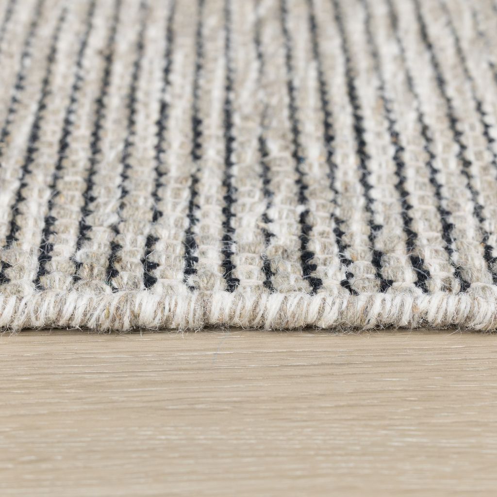 MY-RUG Teppich,Roshni, 230x160, Wollteppich grau schwarz, Produktbild 5
