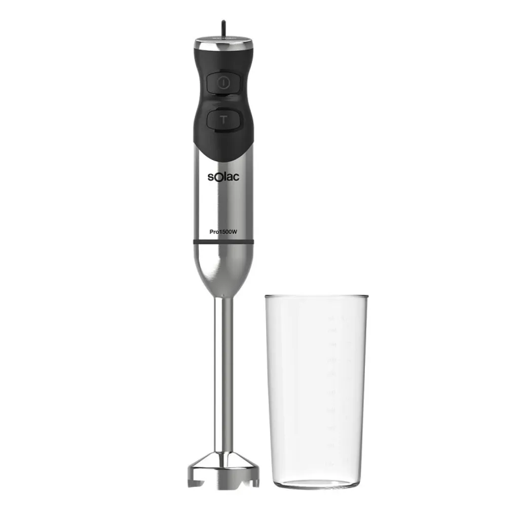 Mixeur plongeant puissant 1500W Solac BA5610 avec finitions inox brossé
