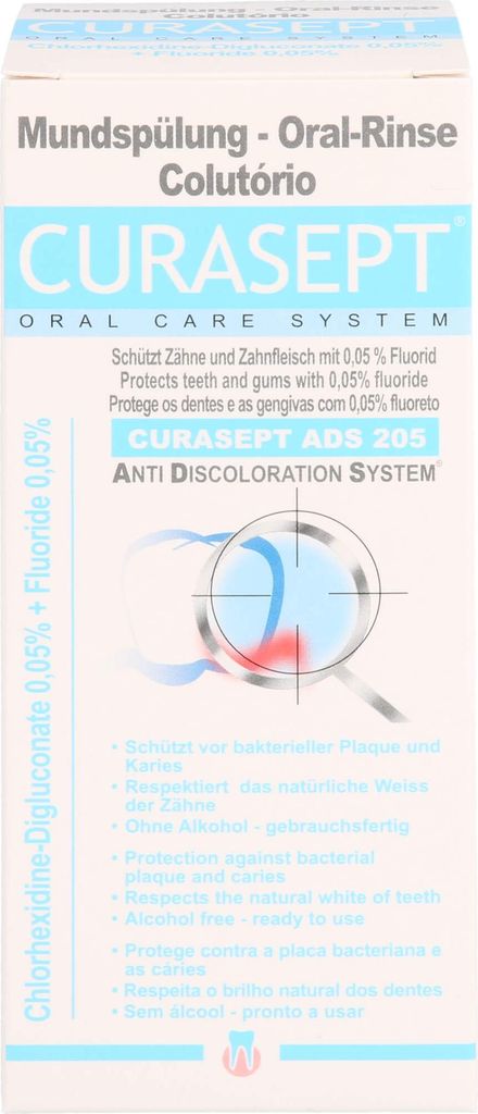CURASEPT 0,05% Chlorhexidin ADS 205 Mundspülung Produktbild 
