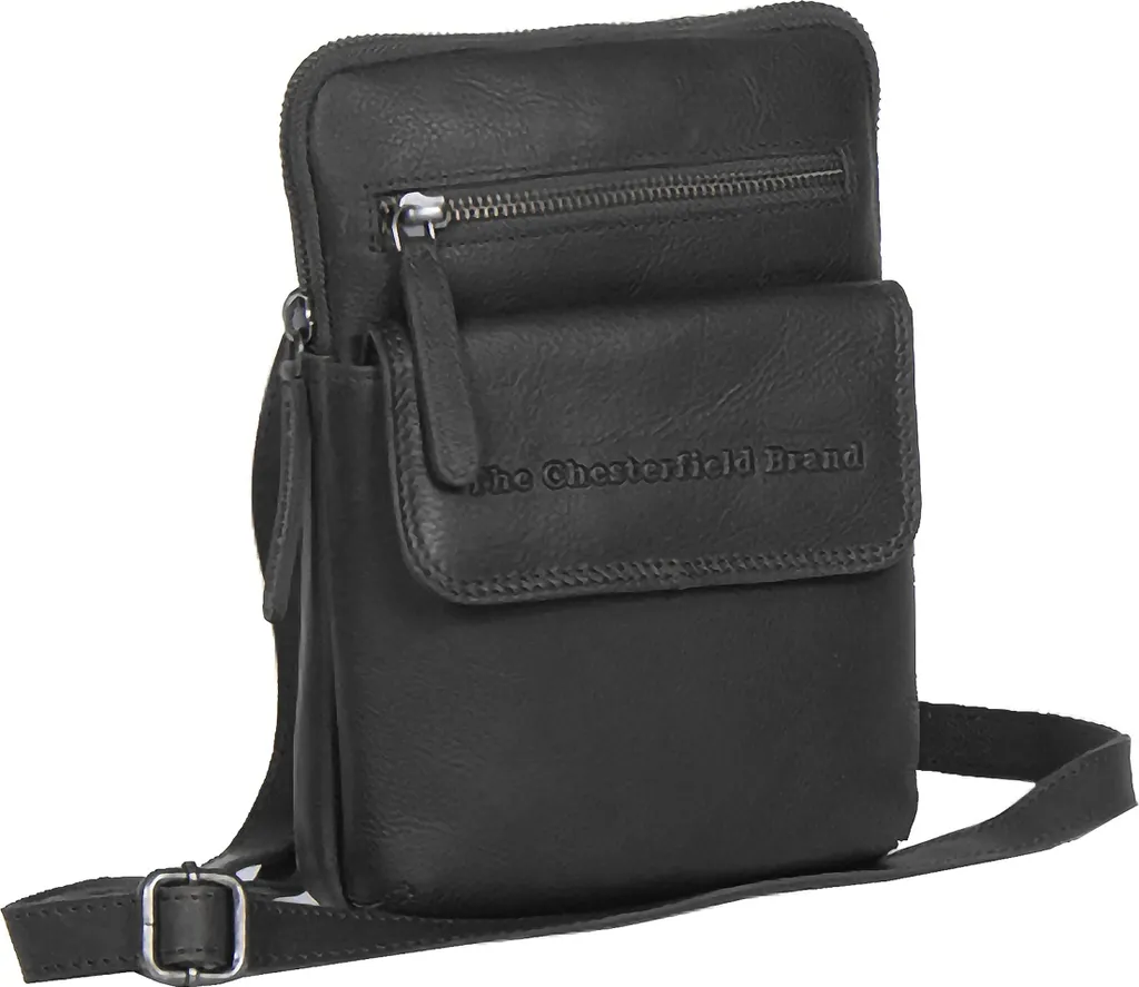The Chesterfield Brand Borsa Tracolla Aden Pelle Nera Business