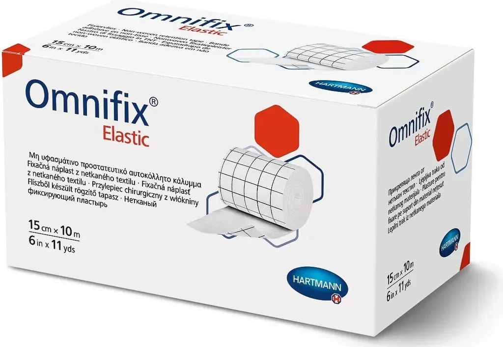 Omnifix Elastic 15cm x 10m : Adhésif hypoallergénique multi-extensible