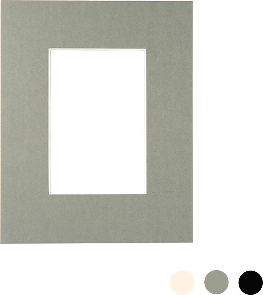 Nicola Spring Bild Foto Mount - To Fit Frame-Größe 8 x 10 für Bildgröße 4 x 6 - Grau