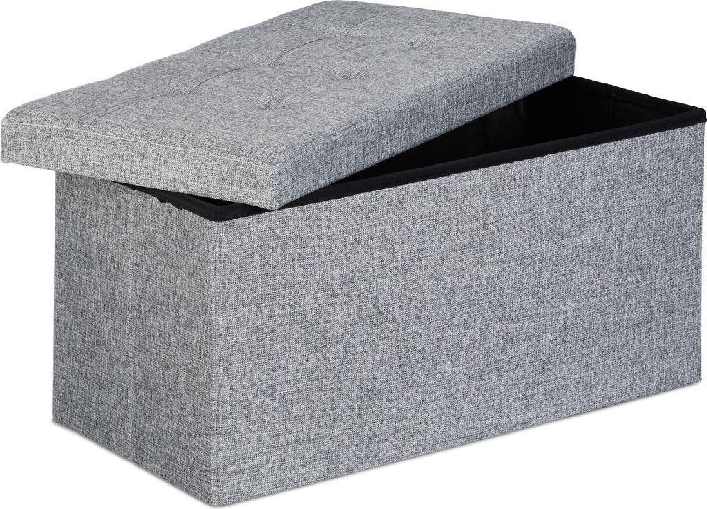 Panca pieghevole con contenitore RD19048, grigio Immagine del prodotto 