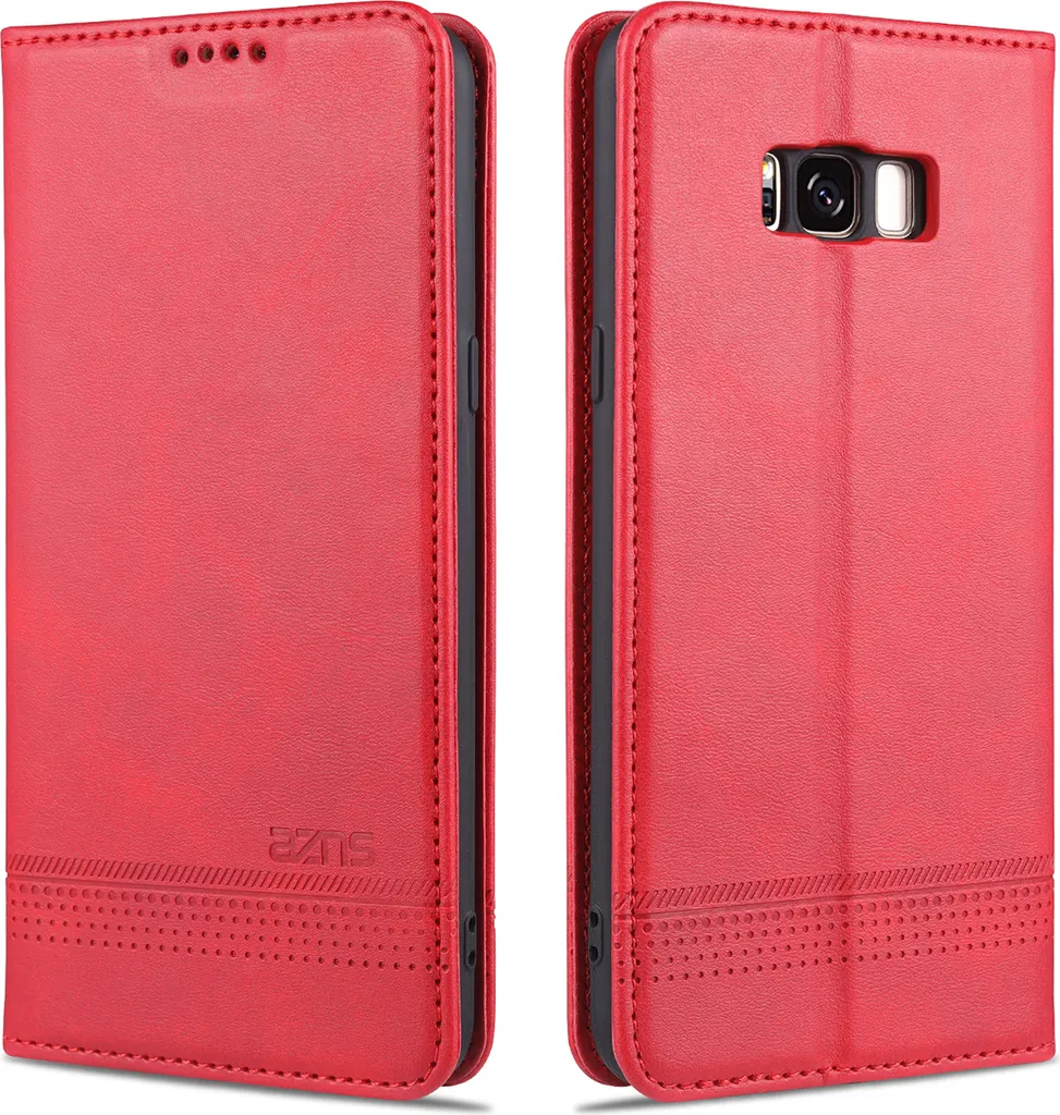 Custodia Samsung S8, Portafoglio con chiusura magnetica e supporto, Custodia Flip in pelle per Samsung Galaxy S8 Rosa