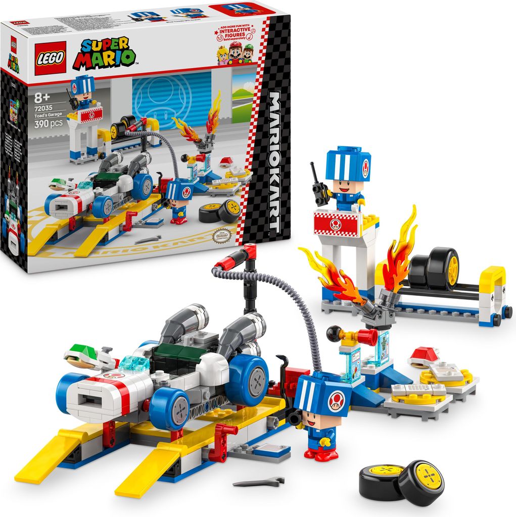 LEGO Super Mario: Mario Kart – Toads Werkstatt, Nintendo Charakter, anpassbares Spielzeug, Abenteuer Spielset, Geschenk für Jungen, Mädchen und...