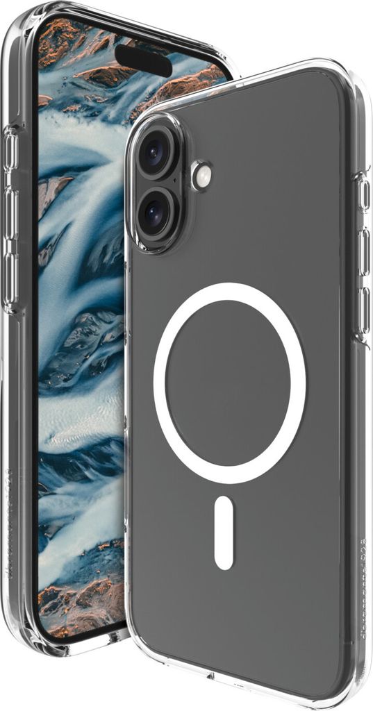 dbramante1928 Iceland Pro - Hintere Abdeckung für Mobiltelefon - kompatibel mit MagSafe - Kunststoff - klar - für Apple iPhone 16