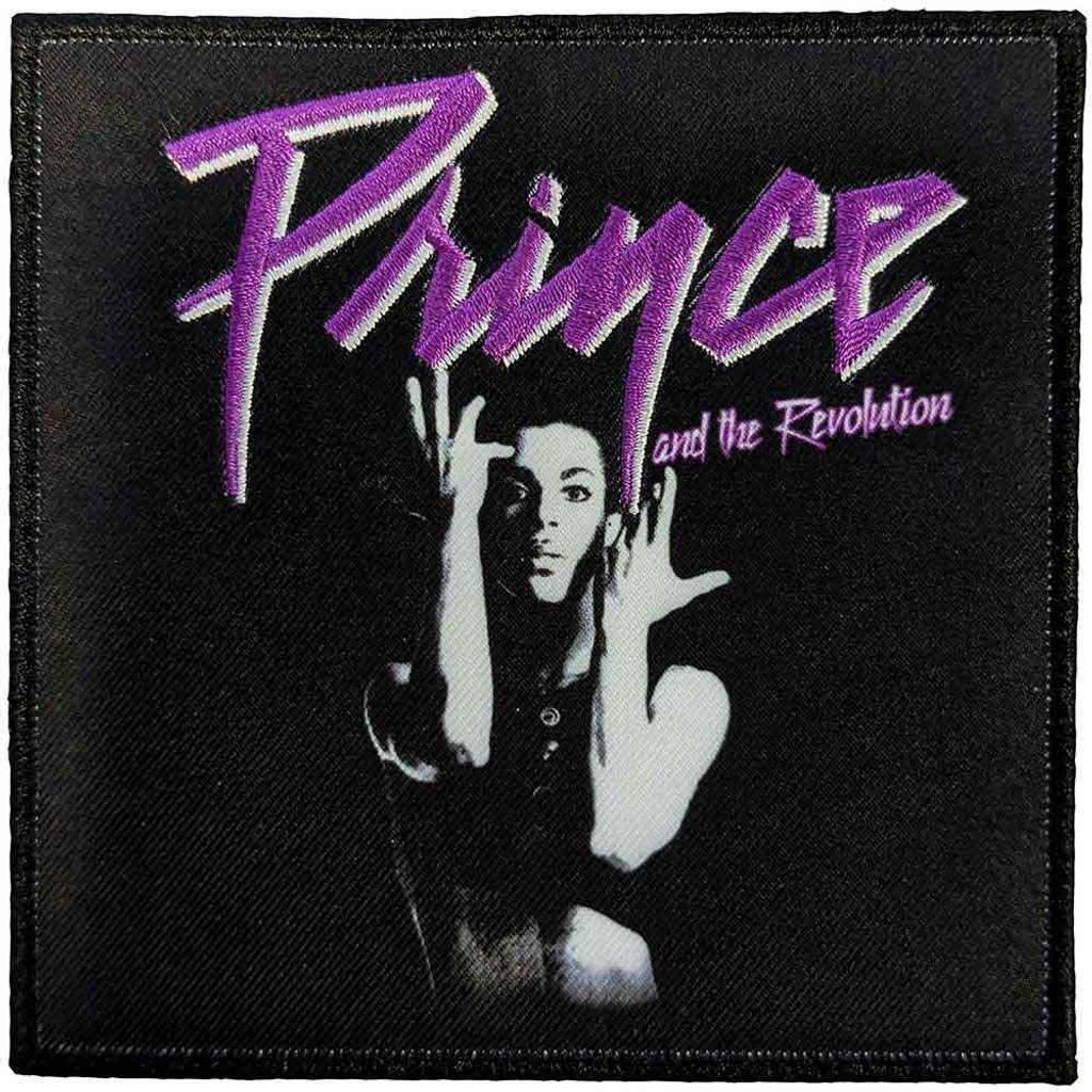 Prince - bedruckt - Aufnäher zum Aufbügeln "And The Revolution" - Polyester RO10162 (Einheitsgröße) (Schwarz/Violett)